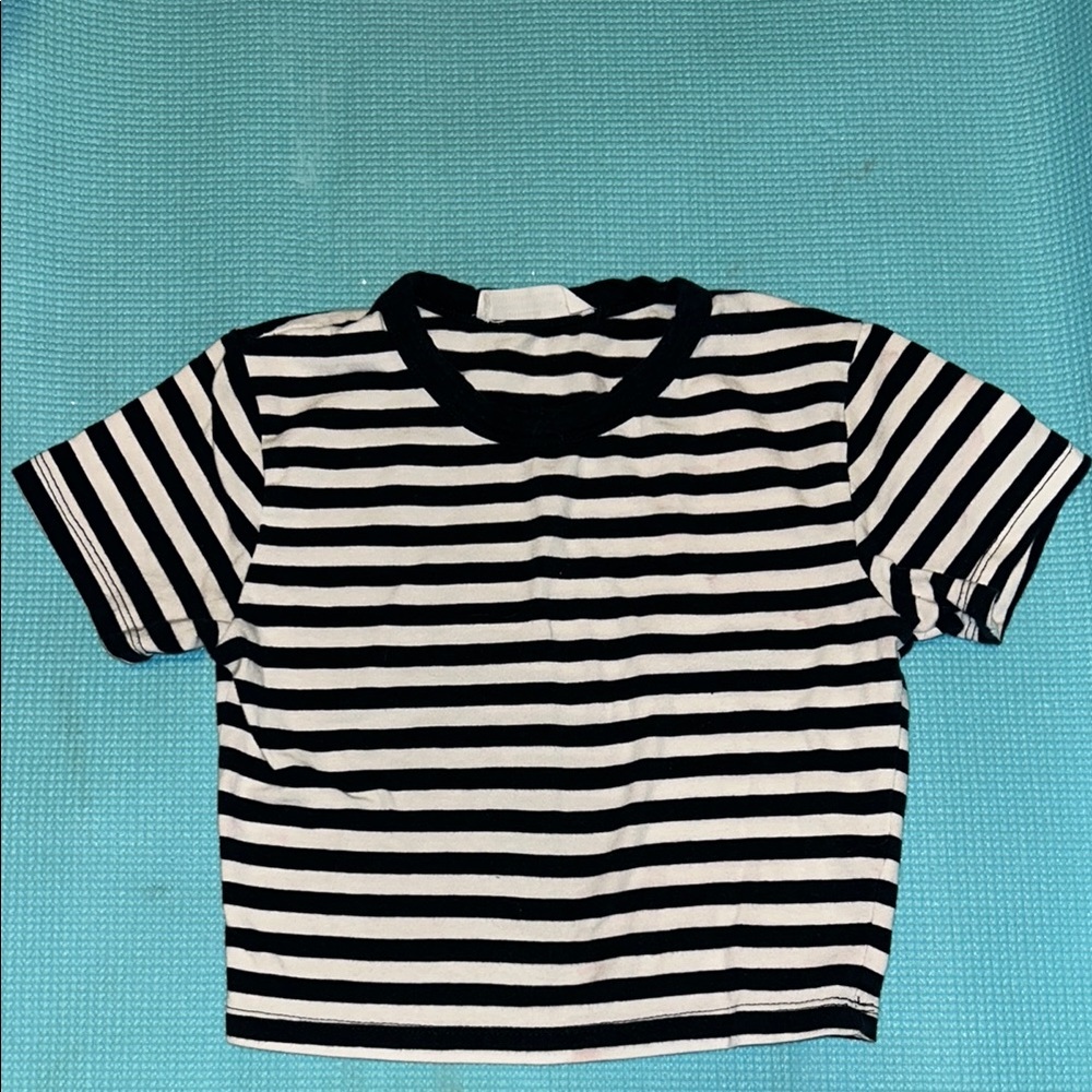 Cotton-On Stripped Cropped Tee